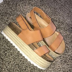 Dirty Laundry Platform Sandals